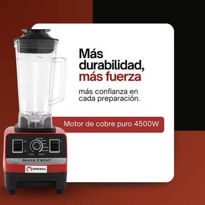 Licuadora Profesional Shorbull - 4500W - 2 Años de Garantía TOTAL
