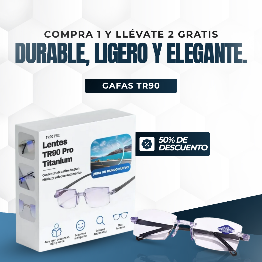 Gafas TR90 Fotocromaticas - Compra 1 y Llévate 2 GRATIS + Funda de Cuero 🎁
